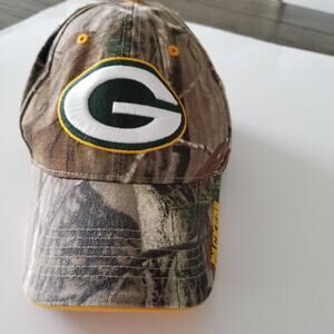 Green Bay Packers Camo Hat Cap NFL Apparel One Size Raised Embroidery